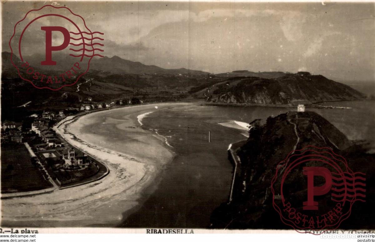 Postales: RIBADESELLA. LA PLAYA - Foto 1