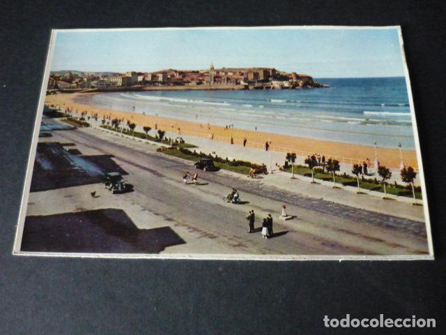 Cartoline: GIJON ASTURIAS VISTA DEL PASEO DE LA VICTORIA Y PLAYA