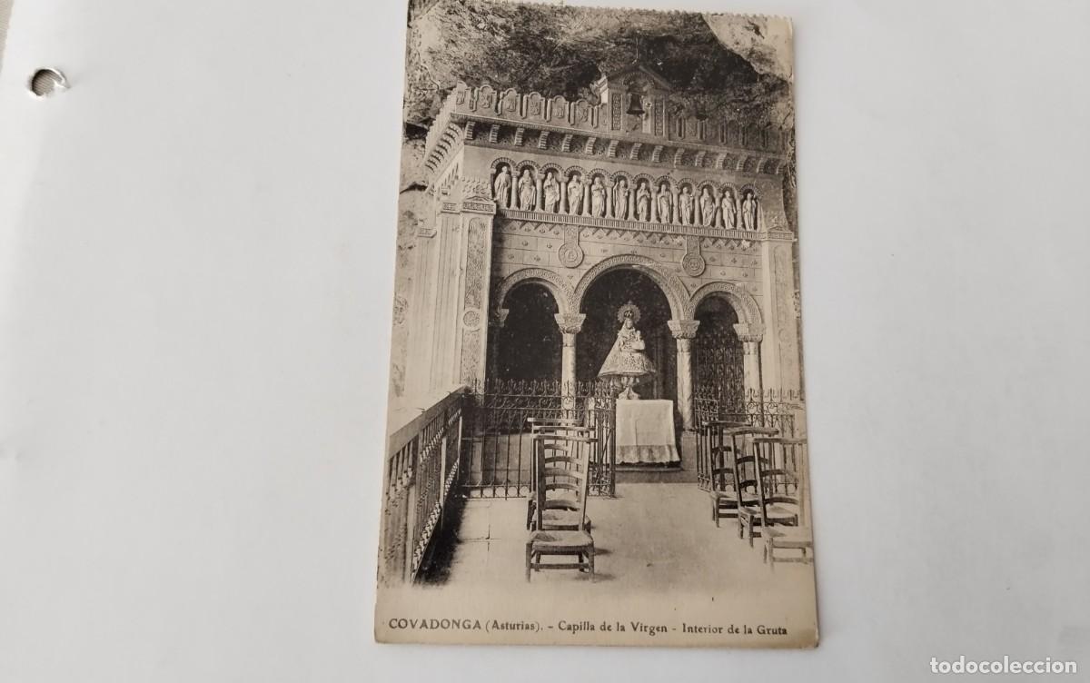 Postales: COVADONGA , POSTAL ANTIGUA , BLANCO Y NEGRO - Foto 2