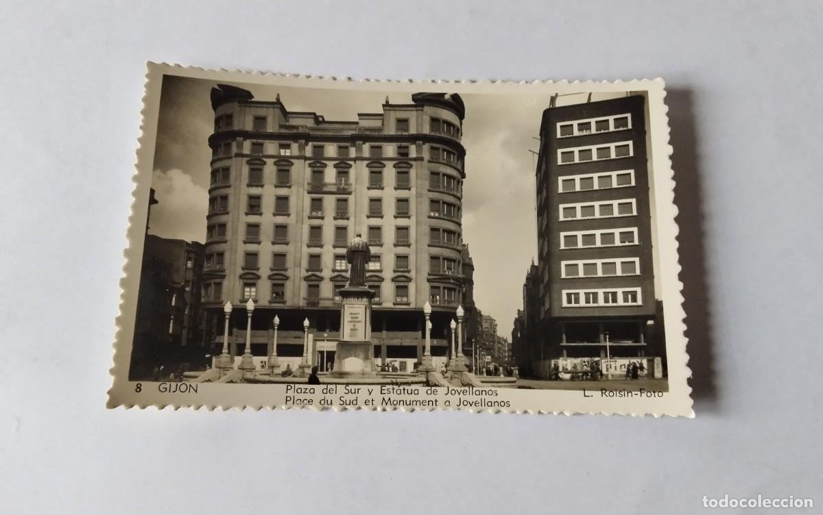 Postales: GIJON , POSTAL ANTIGUA , BLANCO Y NEGRO - Foto 2