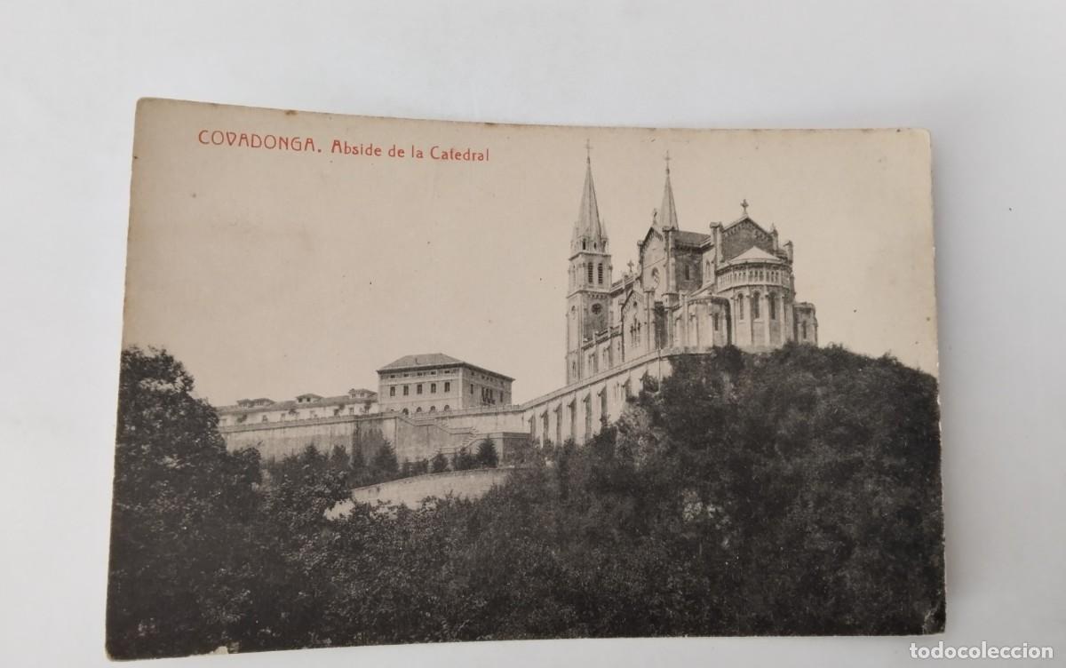 Postales: COVADONGA , POSTAL ANTIGUA , BLANCO Y NEGRO - Foto 2
