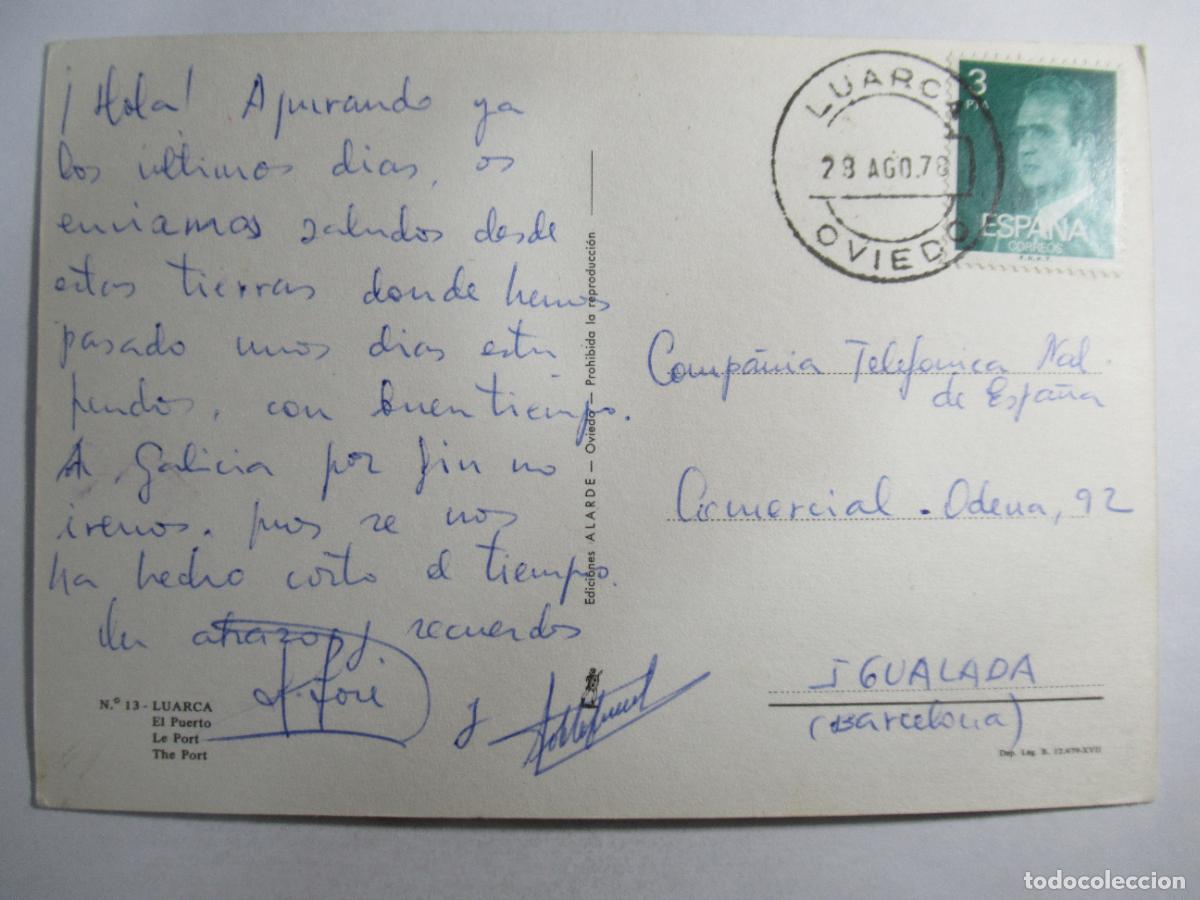 Postales: Luarca - El Puerto - Circulada - Foto 2