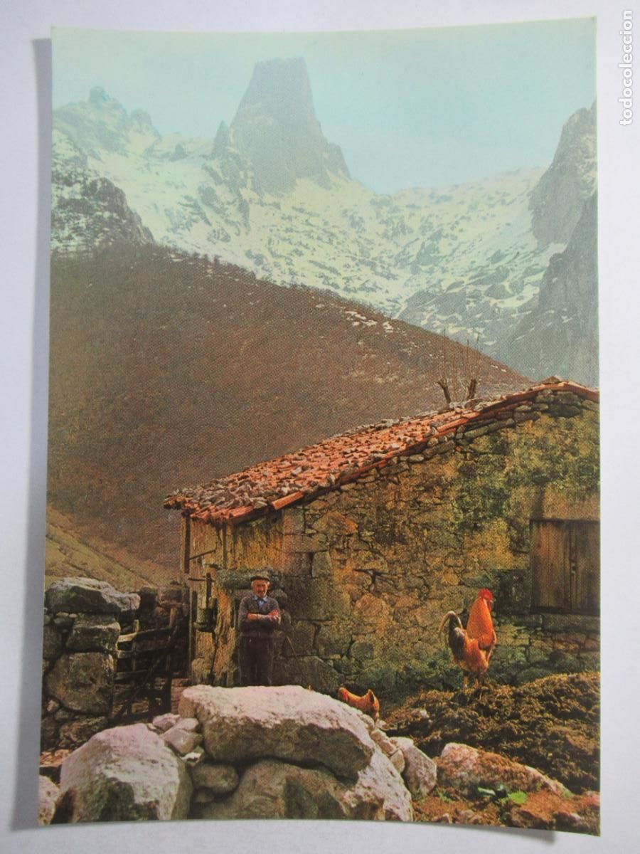 Postales: Picos de Europa - Naranjo de Bulnes desde Pandebano - S/C