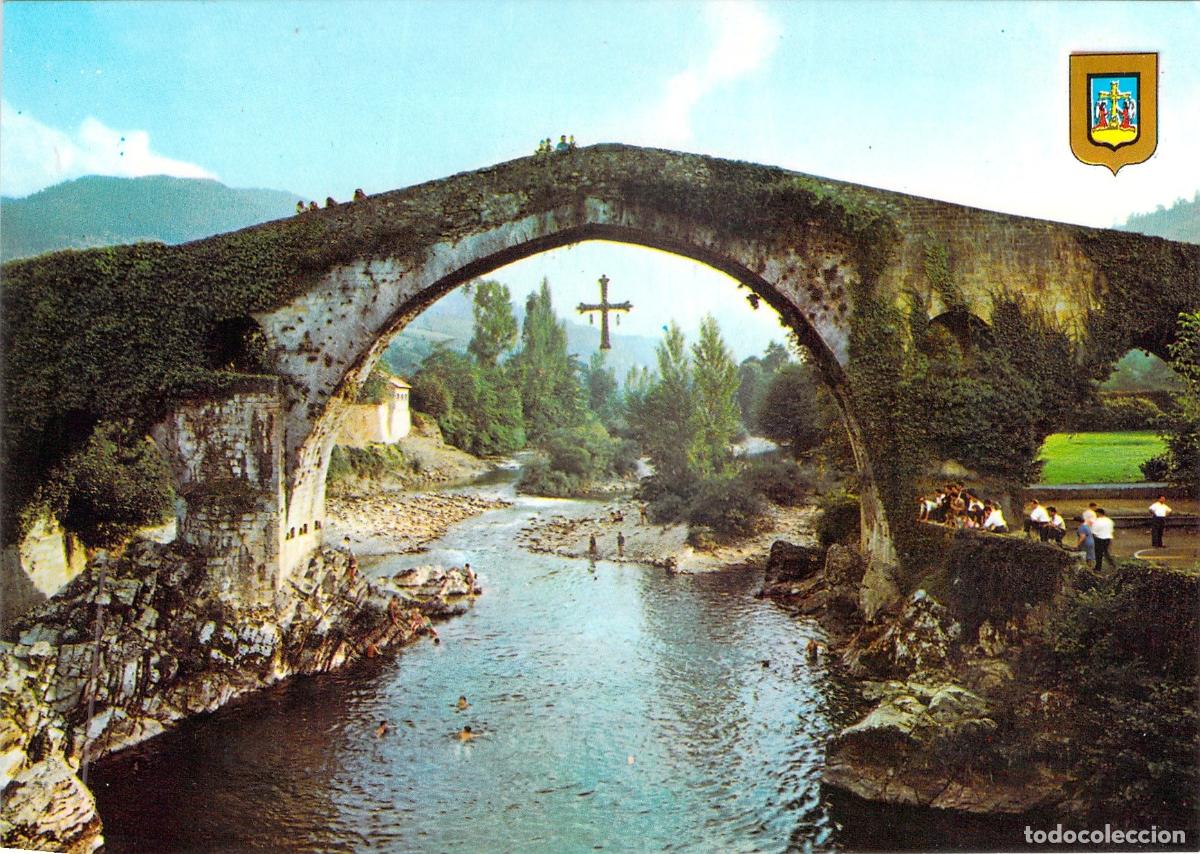 Postales: Postal de Cangas de On&iacute;s, Asturias - Puente Romano