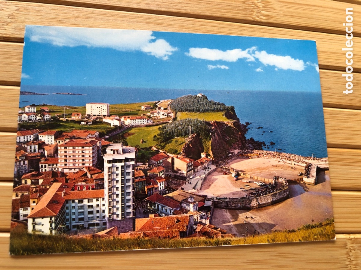 Postales: Postal Cand&aacute;s Asturias. Vista parcial y Plaza de toros. Ediciones Alce. a&ntilde;os 70. sin circular. ASM