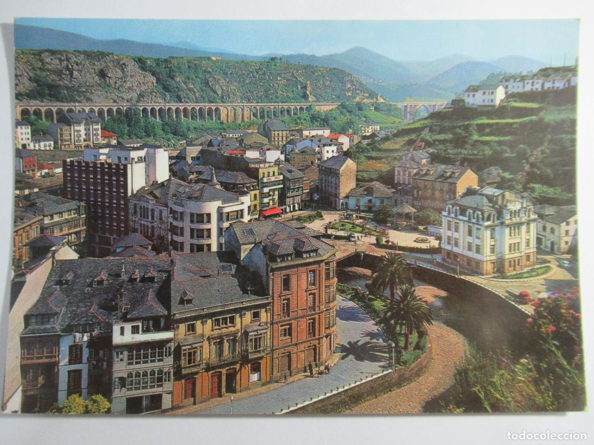Postales: Luarca (Asturias) - Vista parcial. Ayuntamiento y viaducto - S/C
