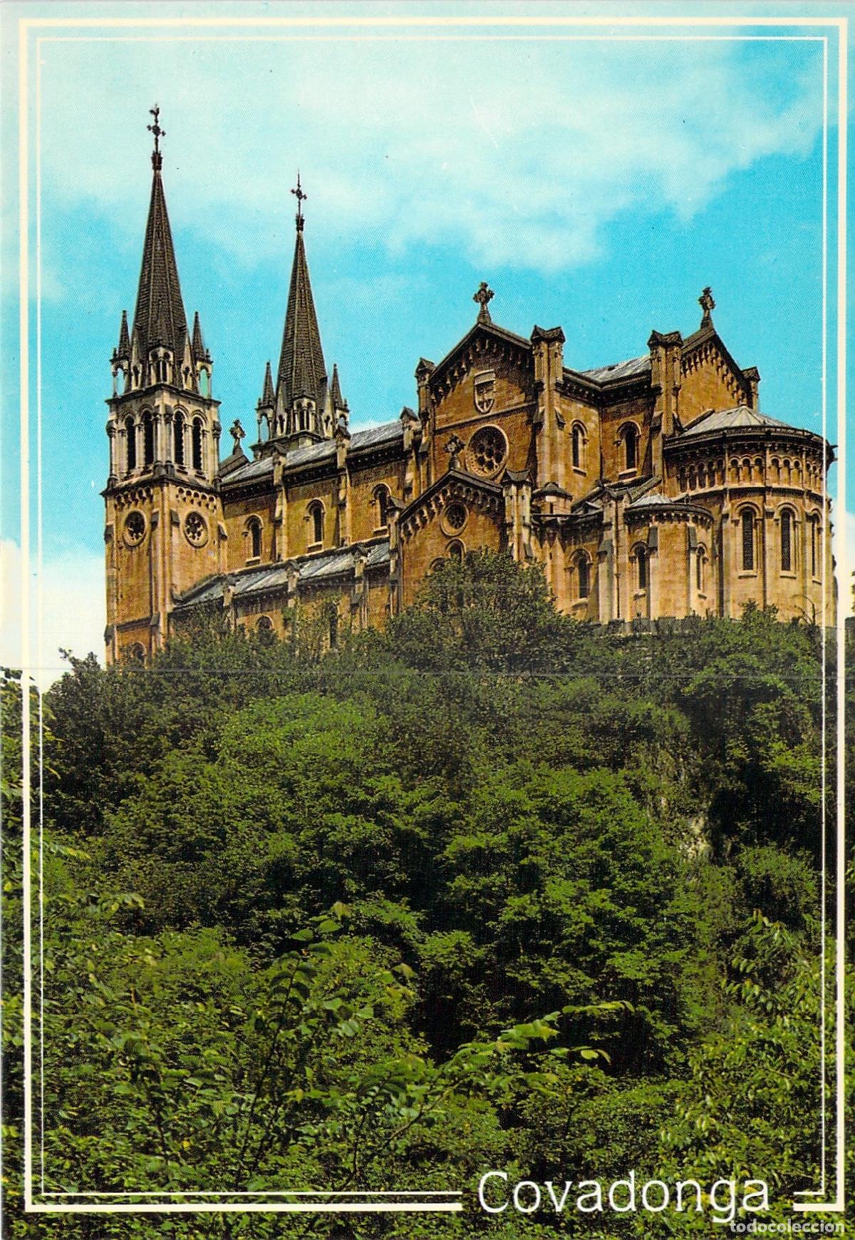 Postales: Tarjeta Postal Bas&iacute;lica de Covadonga - Catedral y &Aacute;bside, Asturias