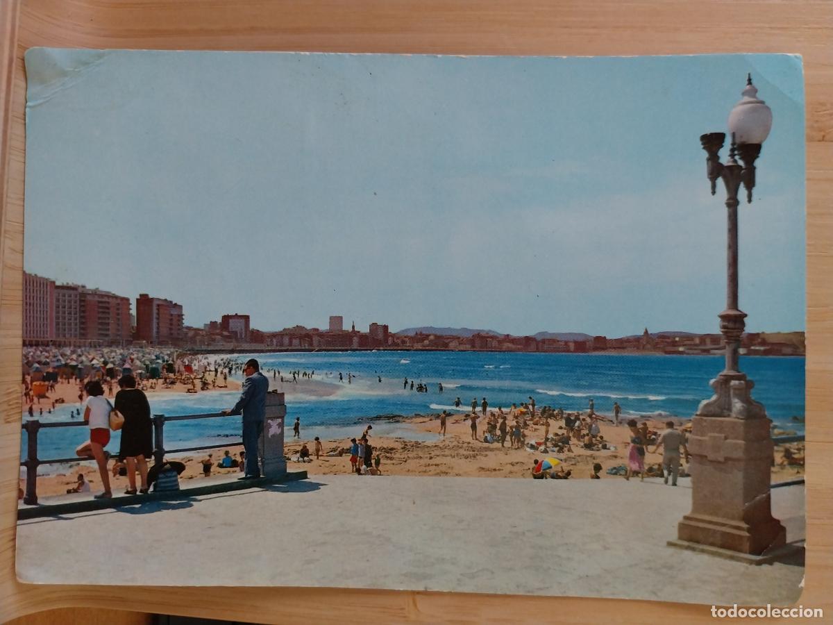 Postales: GIJON PLAYA ED ALARDE 8 POSTAL ESCRITA ANIMADA