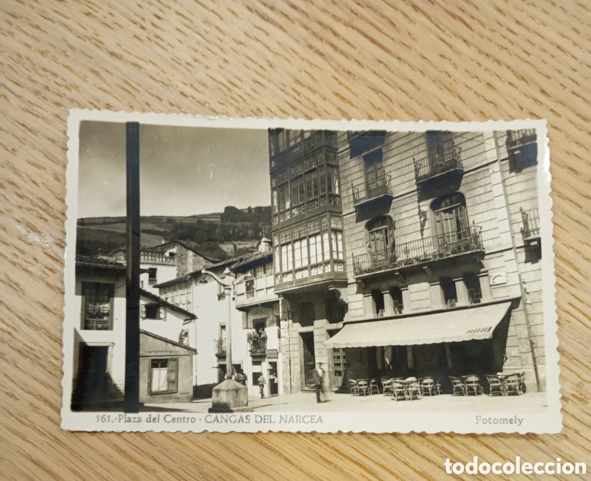 Postales: CANGAS DE NARCEA (ASTURIAS) - PLAZA DEL CENTRO - FOTOMELY