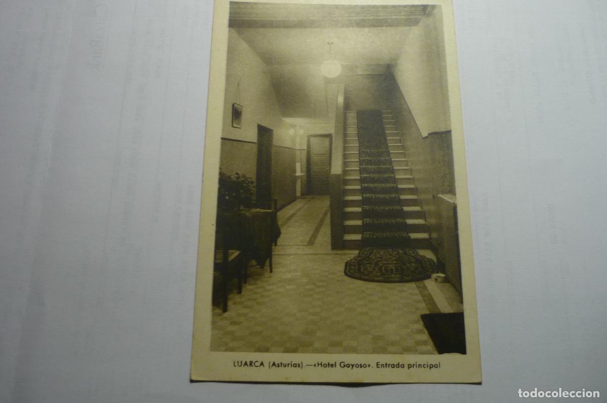 Postales: postal luarca asturias hotel gayoso entrada escrita