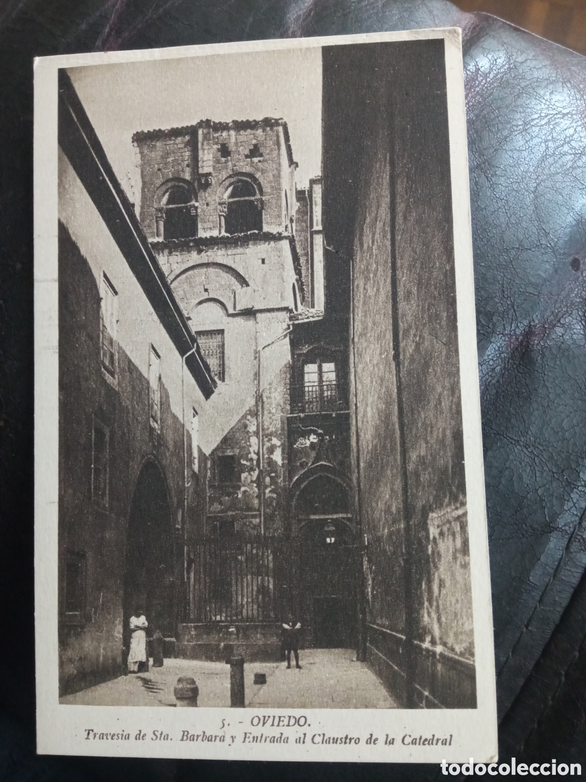 Postales: Antigua postal fotogr&aacute;fica, Oviedo, Traves&iacute;a de Santa Barbara