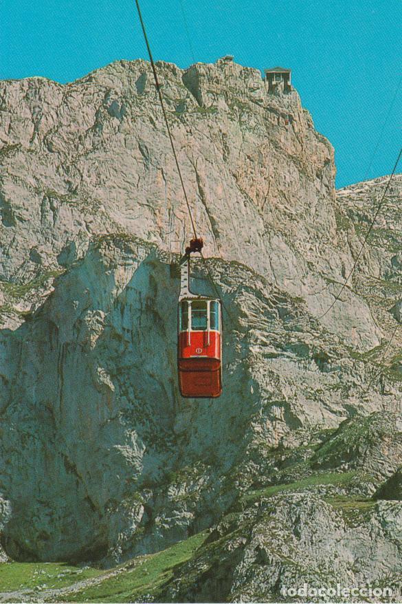 Postales: PICOS DE EUROPA, TELEF&Eacute;RICO DE FUENTE D&Eacute; &ndash; FOTO BUSTAMANTE N&ordm;168 &ndash; S/C