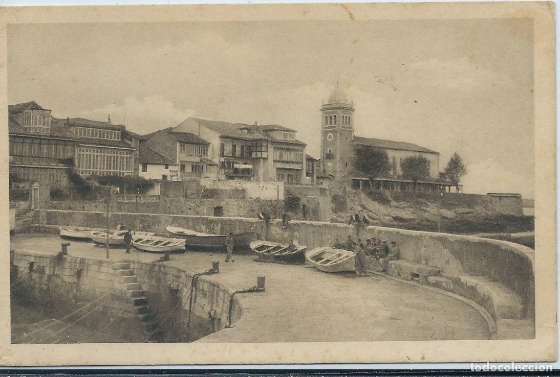 Postales: LUANCO (ASTURIAS) - Un detalle del puerto y una hermosa vista parcial - Foto Manuel G. Mori