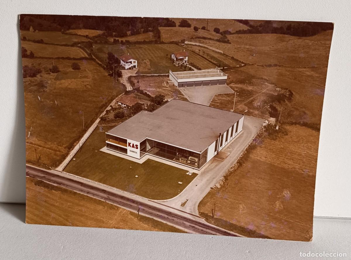 Postales: Antigua fotograf&iacute;a a&eacute;rea F&aacute;brica de KAS. Sabeca (Gij&oacute;n) Asturias 1957