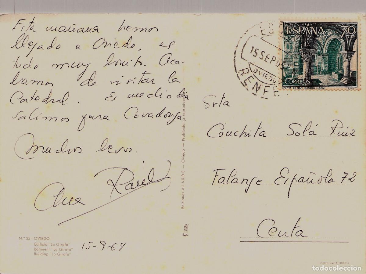 Postales: Tarjeta Postal Edificio La Girafa en Oviedo, Asturias - Foto 2