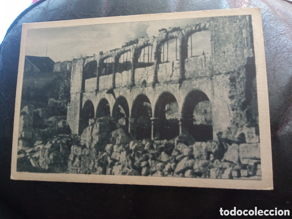 Postales: Antigua postal fotogr&aacute;fica de Oviedo, Posici&oacute;n de Santo Domingo, Guerra Civil Espa&ntilde;ola