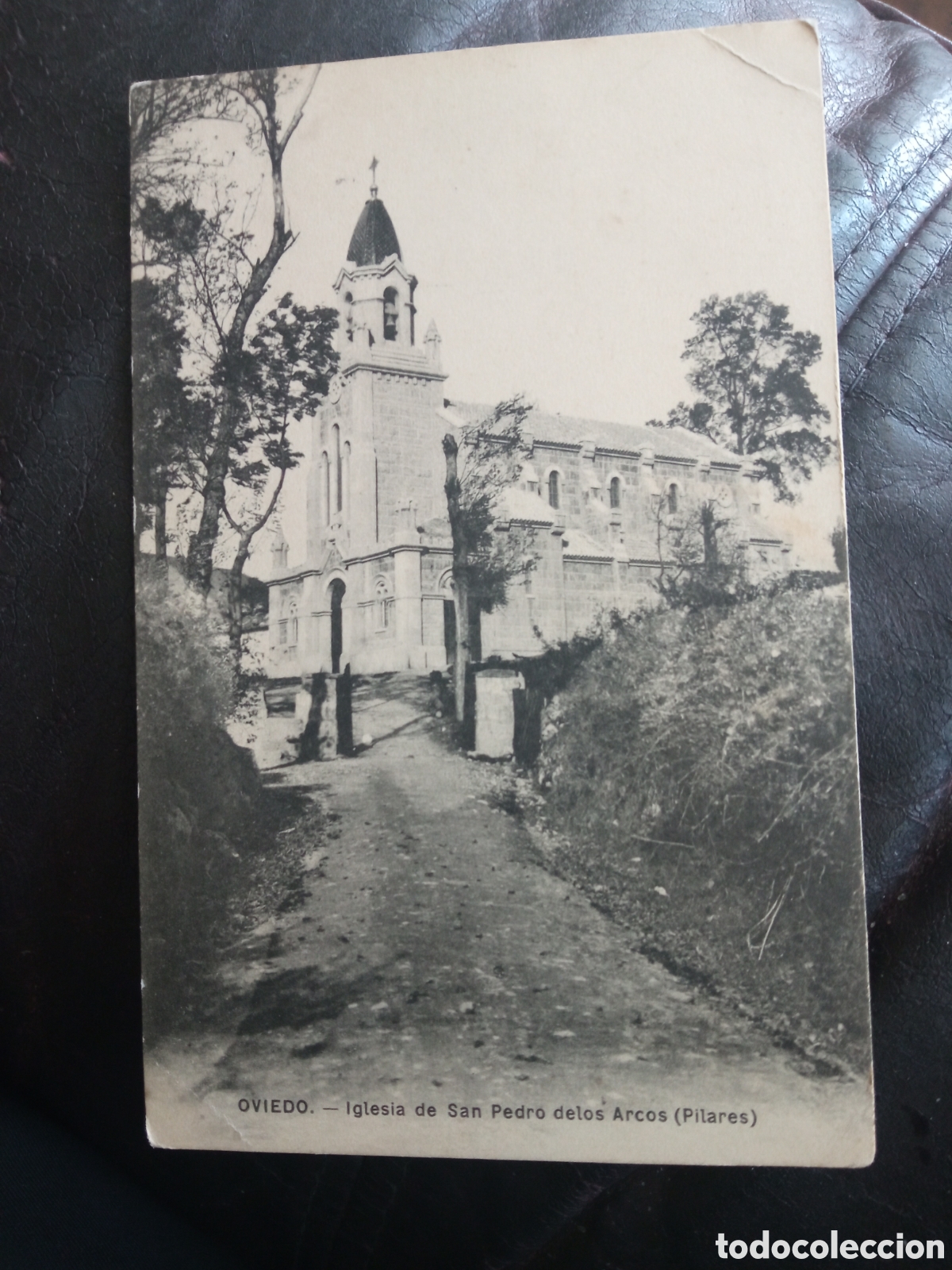 Postales: Antigua postal fotogr&aacute;fica, Oviedo, Iglesia de San Pedro de los Arcos (Pilares)