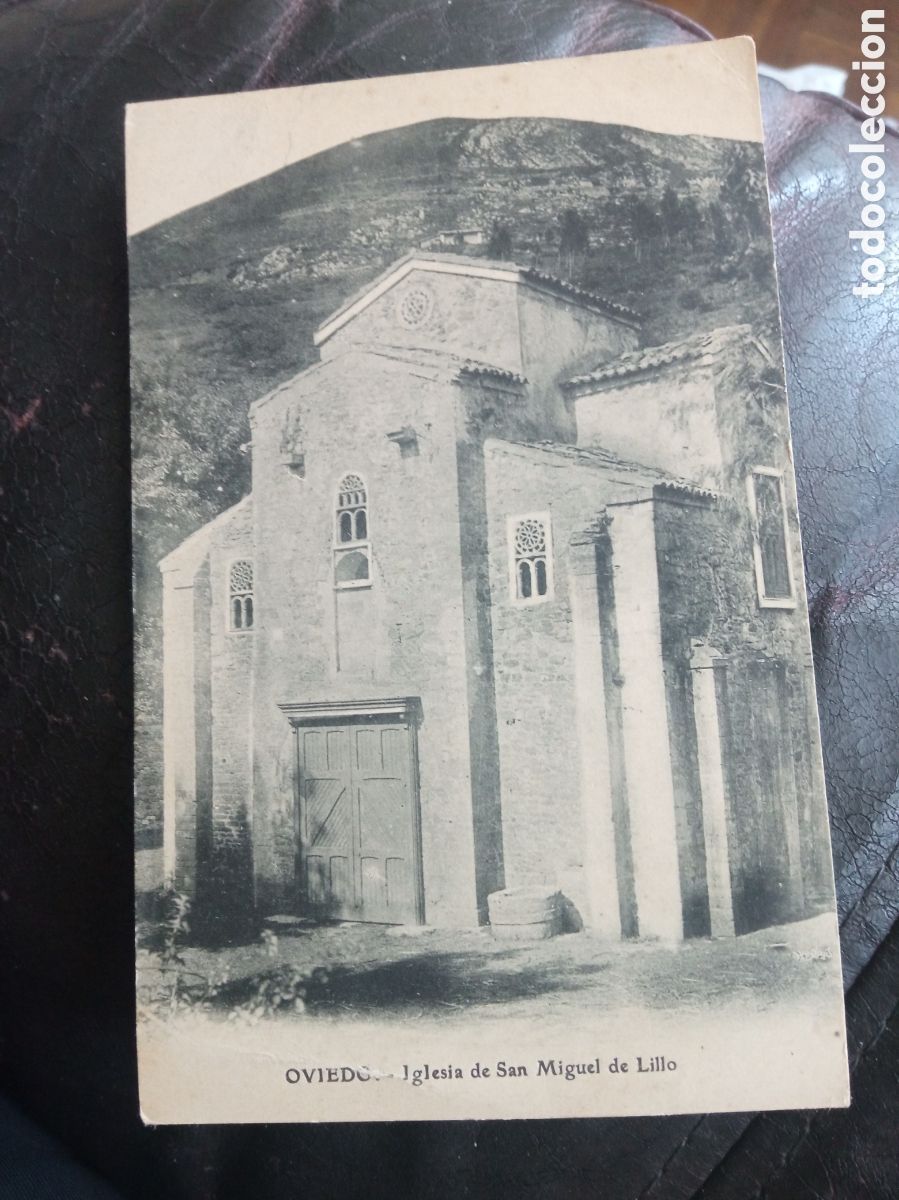 Postales: Antigua postal fotogr&aacute;fica, Oviedo, Iglesia de San Miguel de Lillo