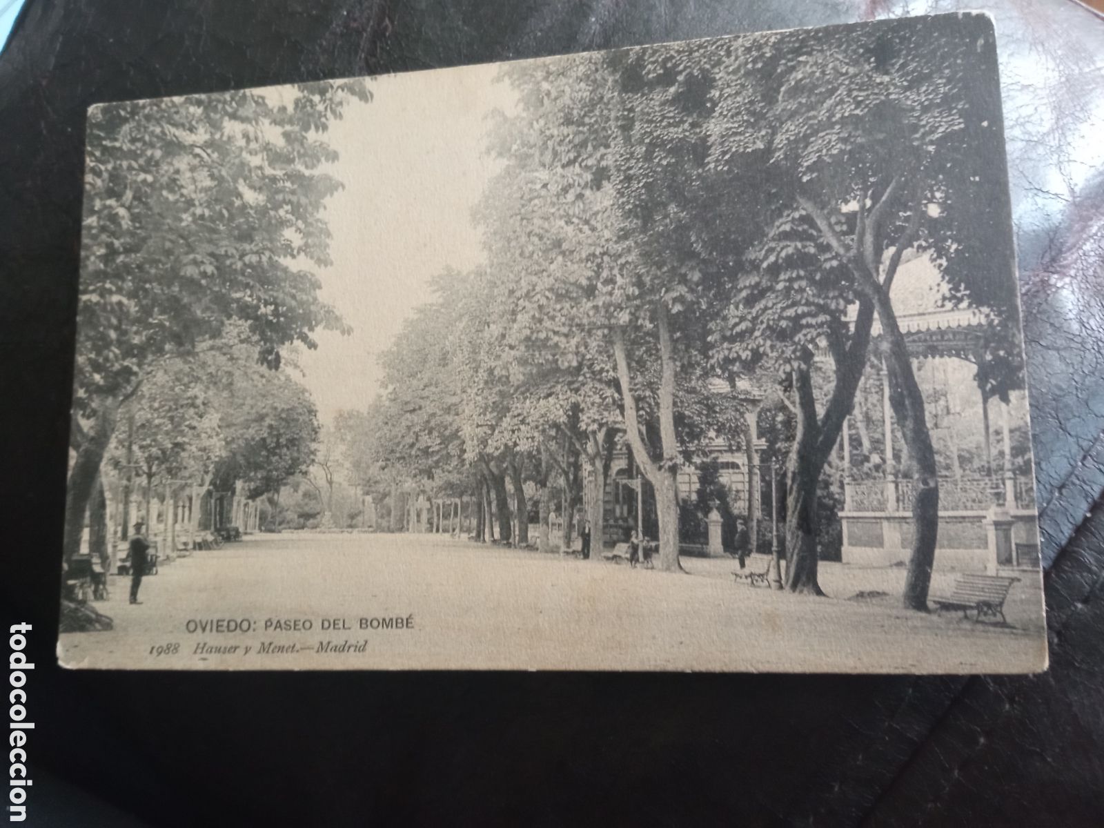 Postales: Antigua postal fotogr&aacute;fica, Oviedo, Paseo del Bombe