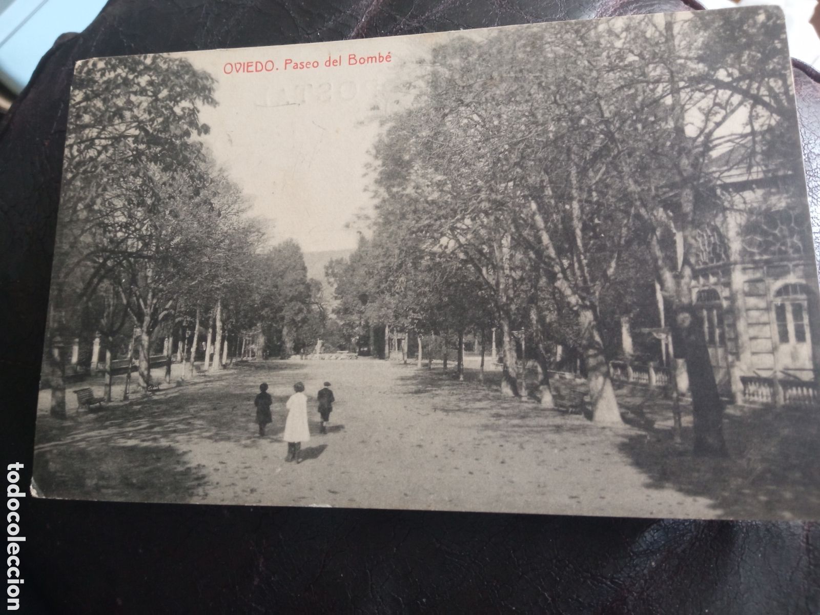 Postales: Antigua postal fotogr&aacute;fica, Oviedo, Paseo del Bombe