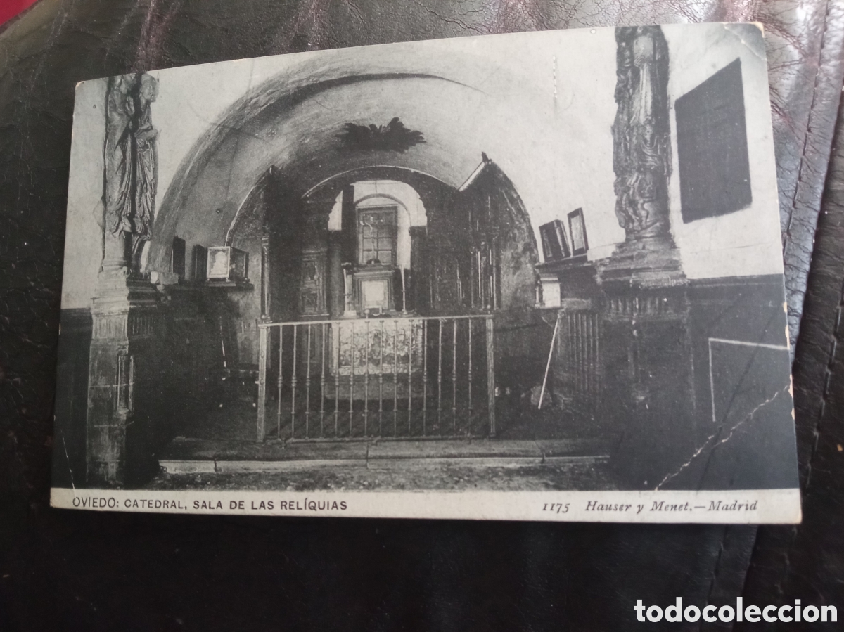 Postales: Antigua postal fotogr&aacute;fica, Oviedo, Catedral, Sala de las Reliquias