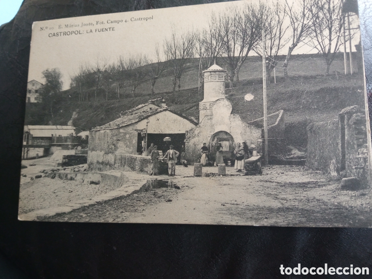 Postales: Antigua postal fotogr&aacute;fica, Castropol (Asturias) La Fuente
