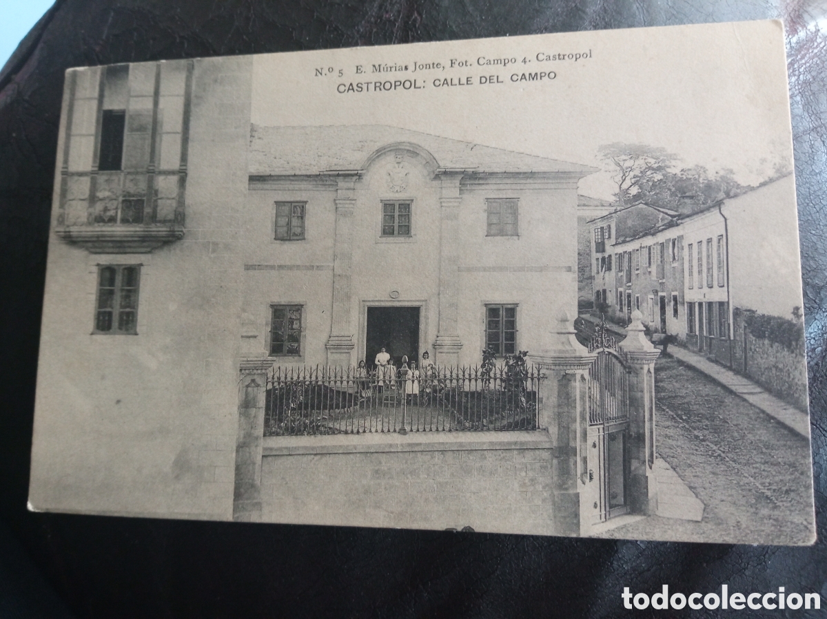 Postales: Antigua postal fotogr&aacute;fica, Castropol (Asturias) Calle del Campo