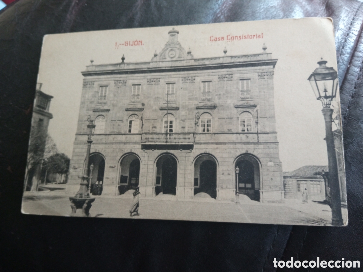 Postales: Antigua postal fotogr&aacute;fica, Jijon, Casa Consistorial