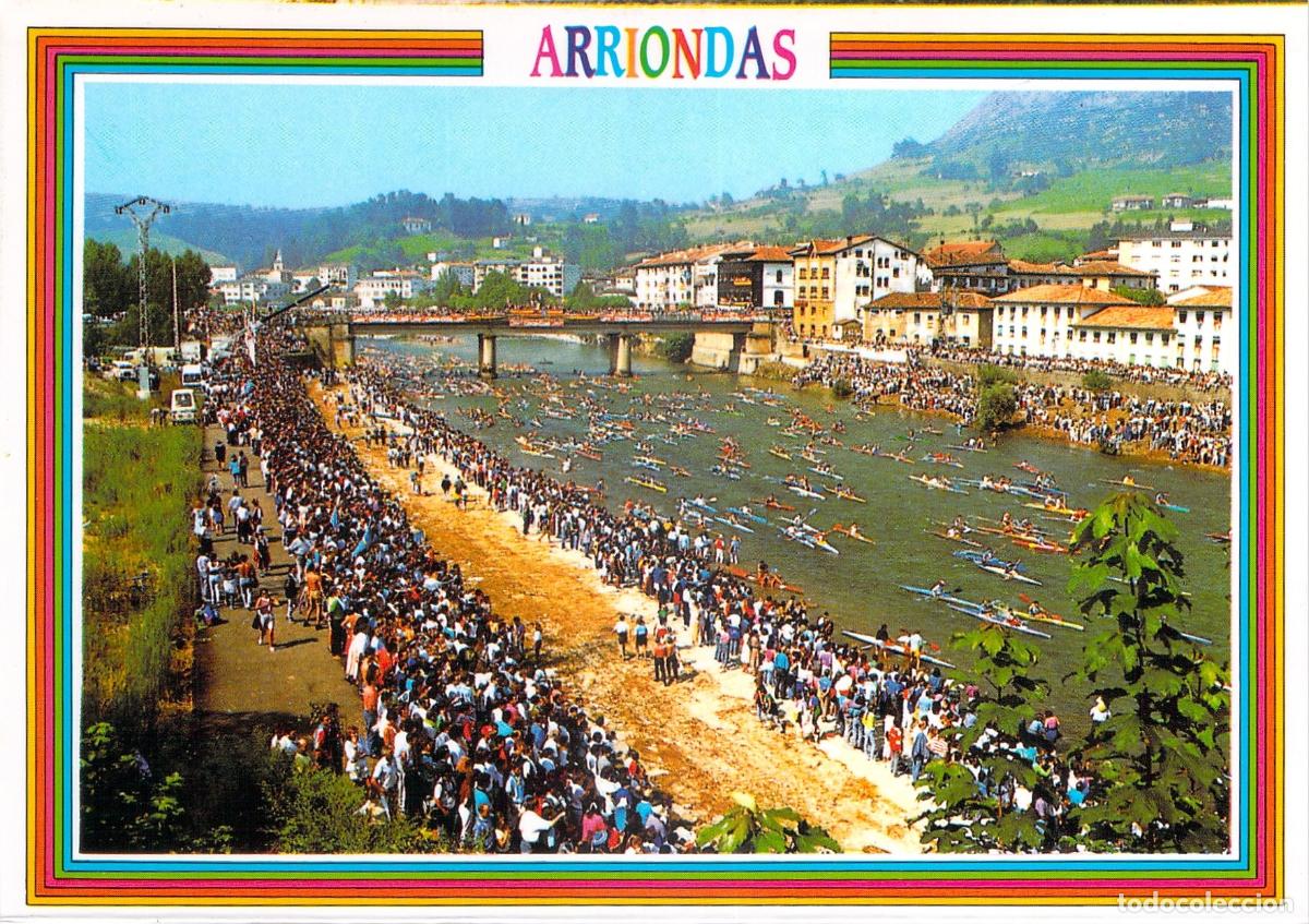 Postales: Postal de Arriondas - Descenso Internacional del Sella, Asturias