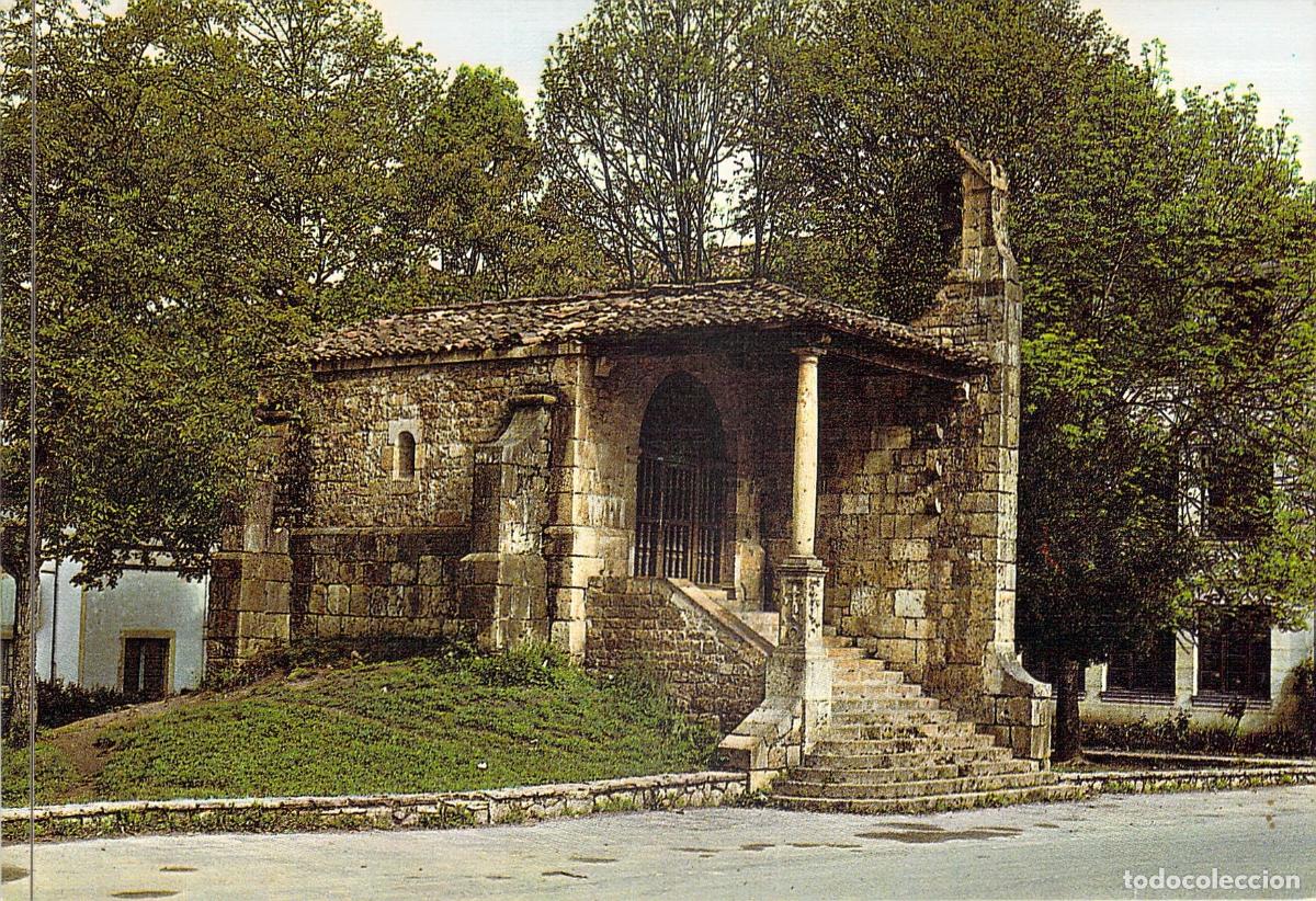 Postales: Postal de Cangas de On&iacute;s, Capilla de la Santa Cruz, Asturias