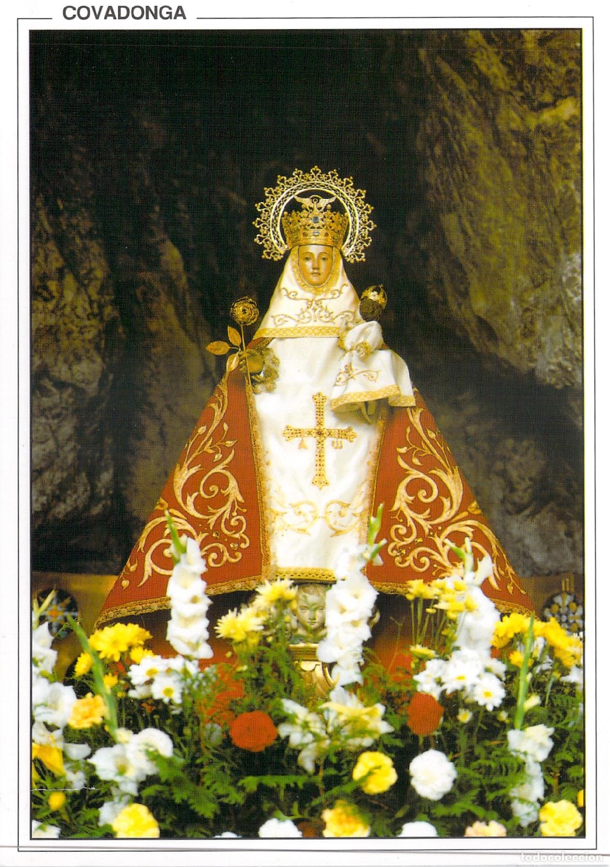 Postales: Postal de la Virgen de Covadonga La Santina Asturias