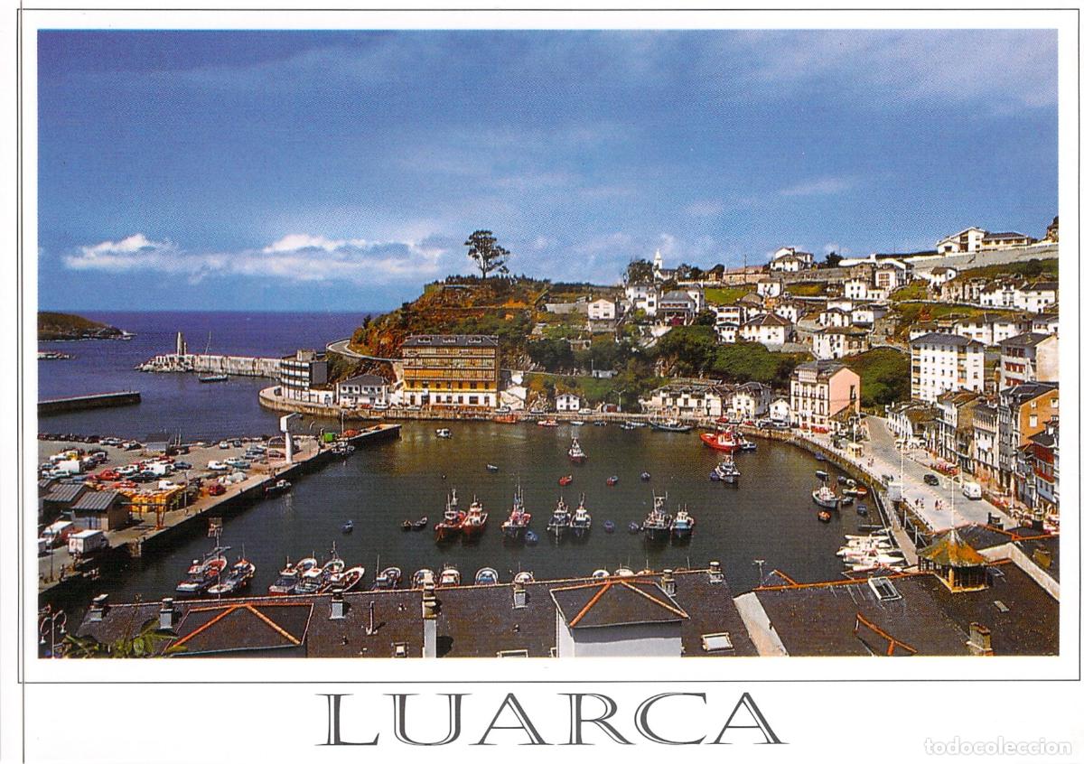 Postales: Postal de Luarca Vista Parcial del Puerto Asturias