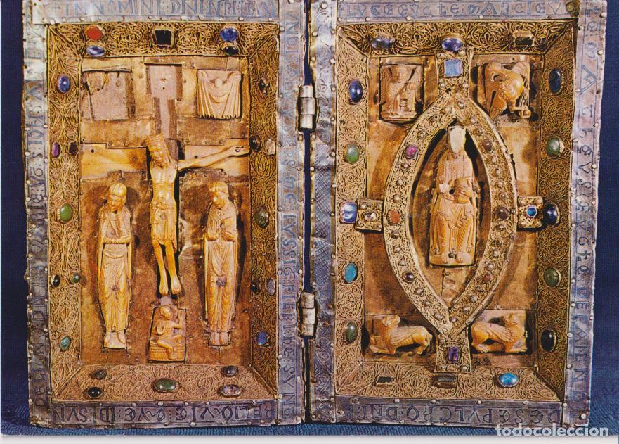 Postales: OVIEDO, CATEDRAL, D&Iacute;PTICO ROM&Aacute;NICO, ALTAR PORTATIL (S.XII) - EDICIONES PARDO N&ordm;4 - S/C