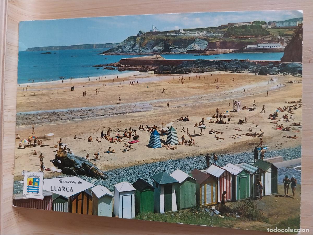 Postales: PLAYA SALINAS LUARCA ED PERGAMINO 534 SC ORIGINAL ANIMADA TIENDAS