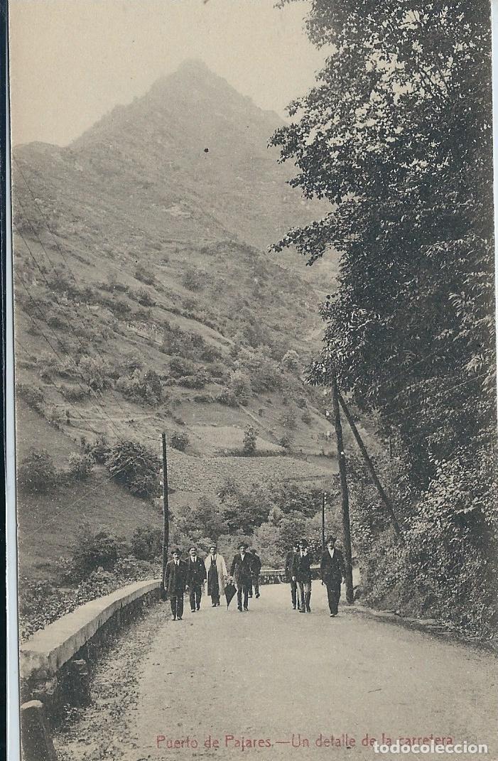 Postales: PUERTO DE PAJARES (ASTURIAS) - UN DETALLE DE LA CARRETERA - FOT. CASTA&Ntilde;EIRA, &Aacute;LVAREZ Y LEVENFELD