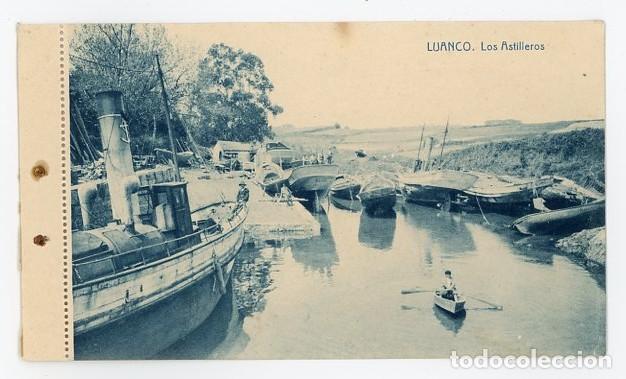 Postales: LUANCO. ASTURIAS. LOS ASTILLEROS. THOMAS. ED. E PEREZ - Foto 1