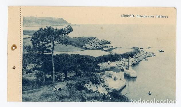 Cartoline: LUANCO. ASTURIAS. ENTRADA A LOS ASTILLEROS. THOMAS. ED. E PEREZ