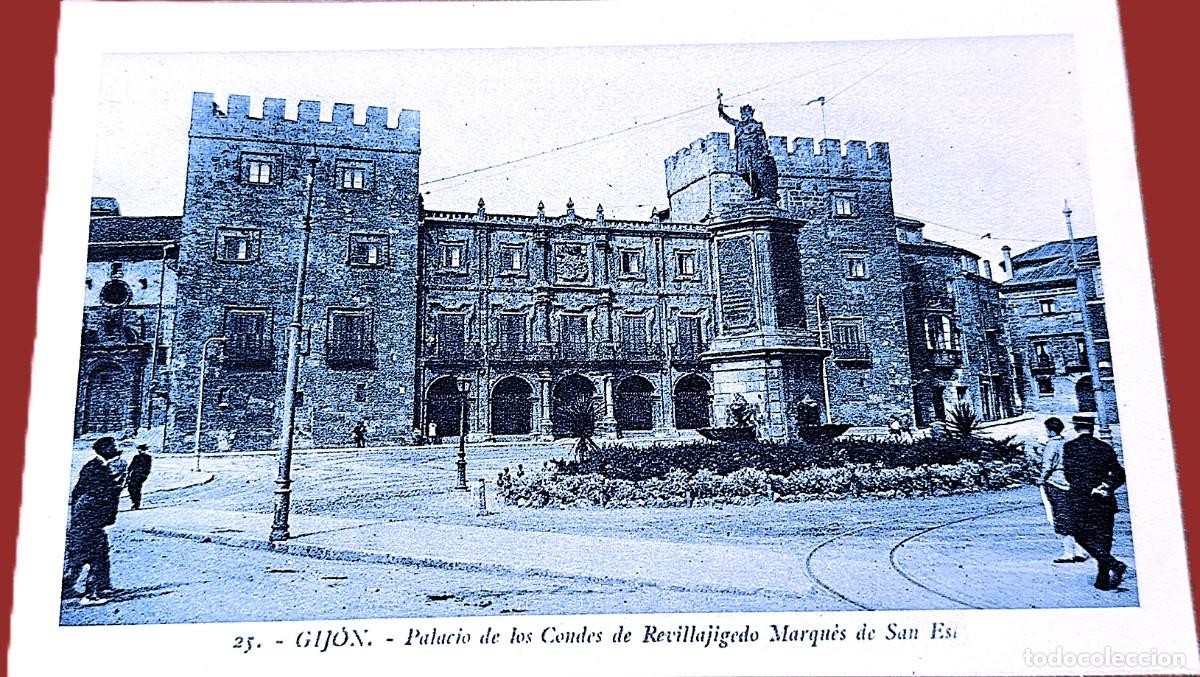 Postales: Gij&oacute;n. Palacio de los Condes de Revillajigedo.