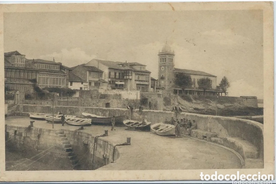 Postales: LUANCO (ASTURIAS) - UN DETALLE DEL PUERTO Y UNA HERMOSA VISTA PARCIAL - FOTO MANUEL G. MOR&Iacute;