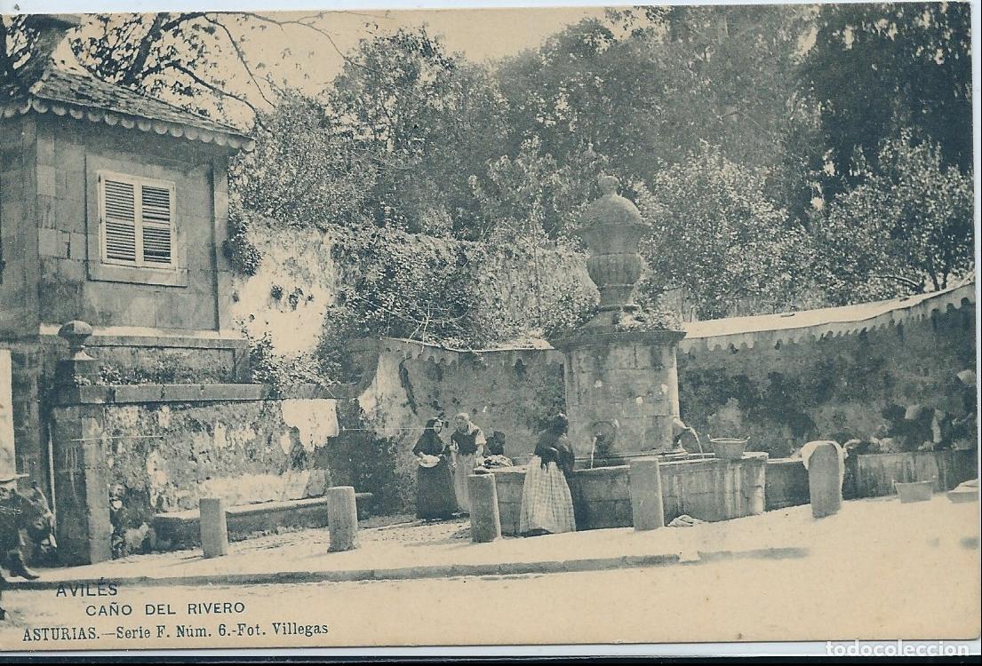 Postales: AVIL&Eacute;S (ASTURIAS) - CA&Ntilde;O DEL RIVERO - FOTO VILLEGAS