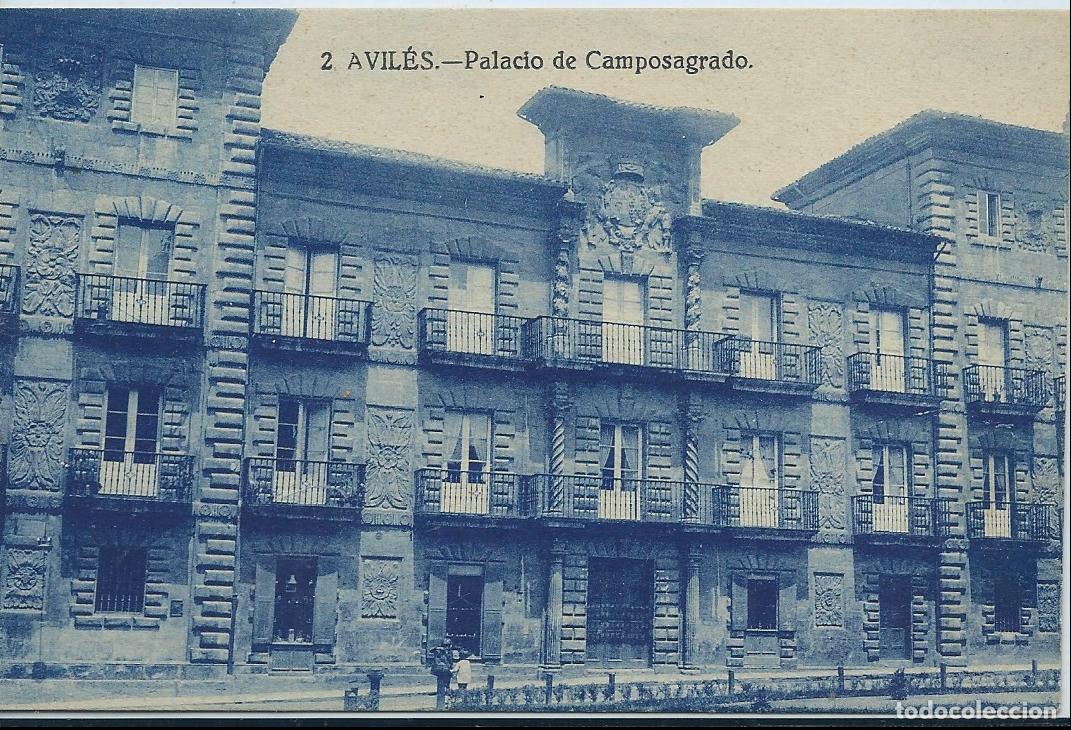 Postales: AVIL&Eacute;S (ASTURIAS) - PALACIO DE CAMPOSAGRADO - LIBRER&Iacute;A LA ESPERANZA