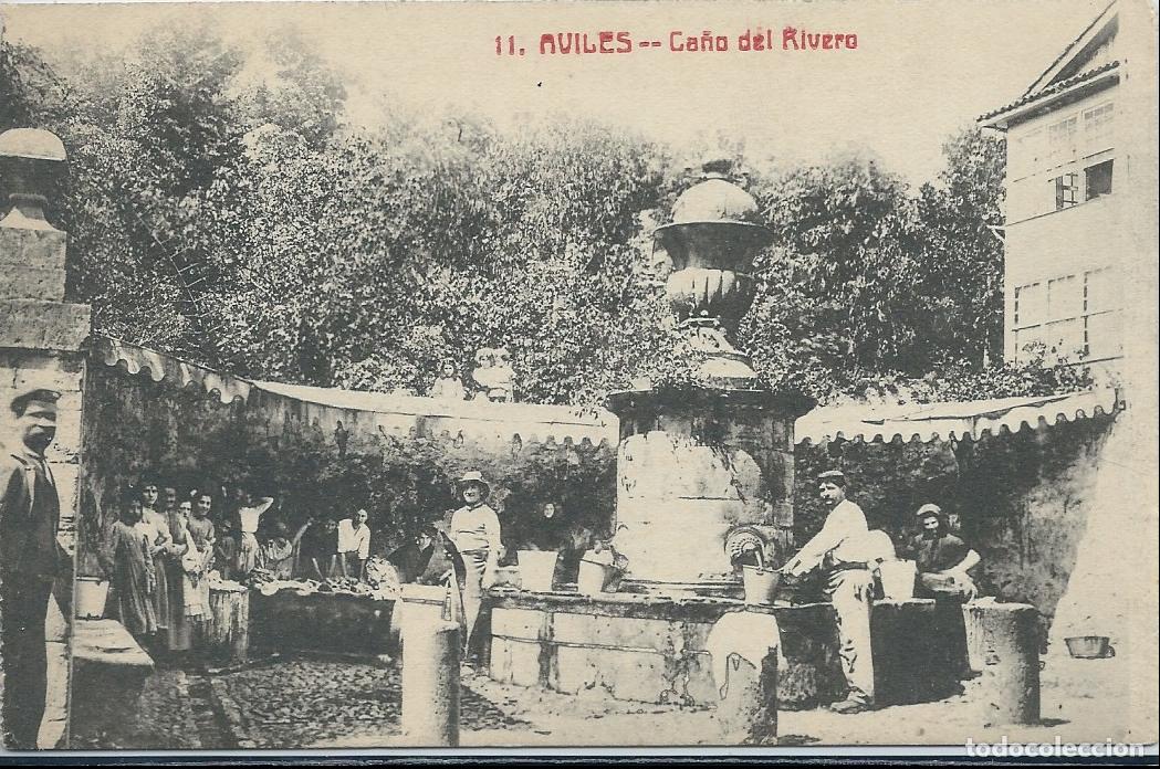 Postales: AVIL&Eacute;S (ASTURIAS) - CA&Ntilde;O DEL RIVERO - HIJO DE LEONCIA MU&Ntilde;IZ