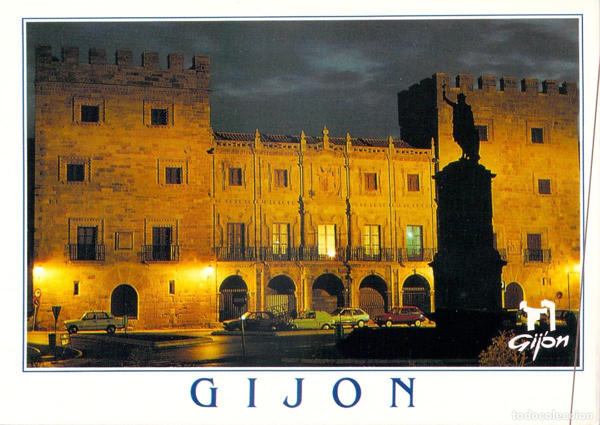 Postales: Postal del Palacio de Revilla-Gigedo en Gij&oacute;n, Asturias