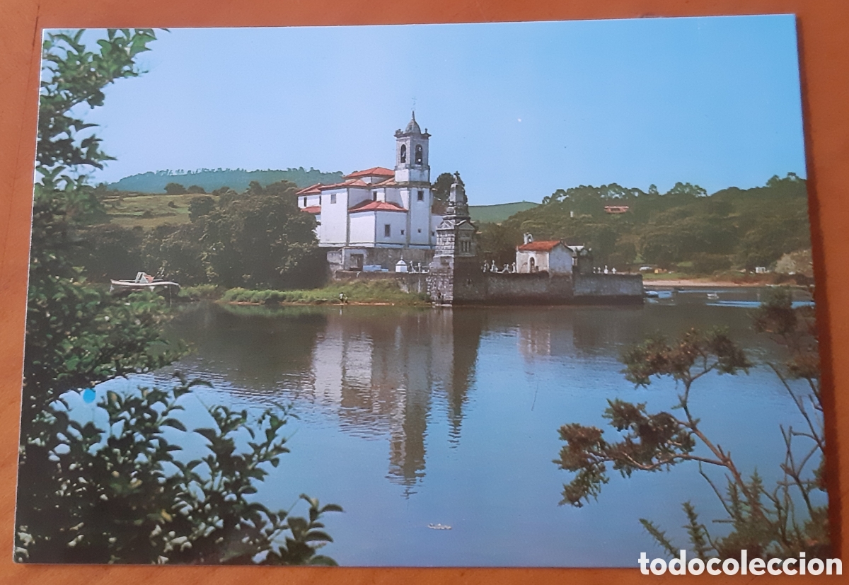 Postales: Postal Barro-Llanes Asturias. Iglesia reflejada en en agua. Sin escribir. R10043