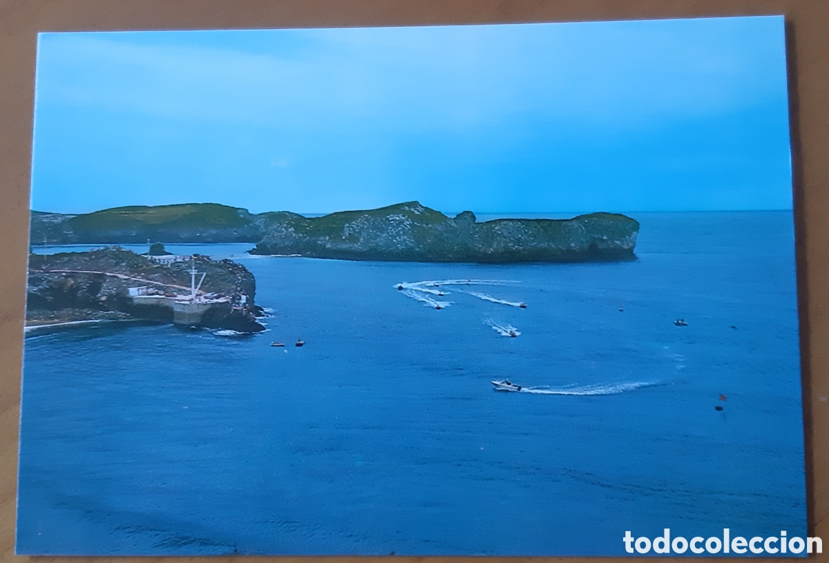 Postales: Postal Celorio-Llanes Asturias. Playa PALOMBINA y embarcadero club. Sin escribir. R10044