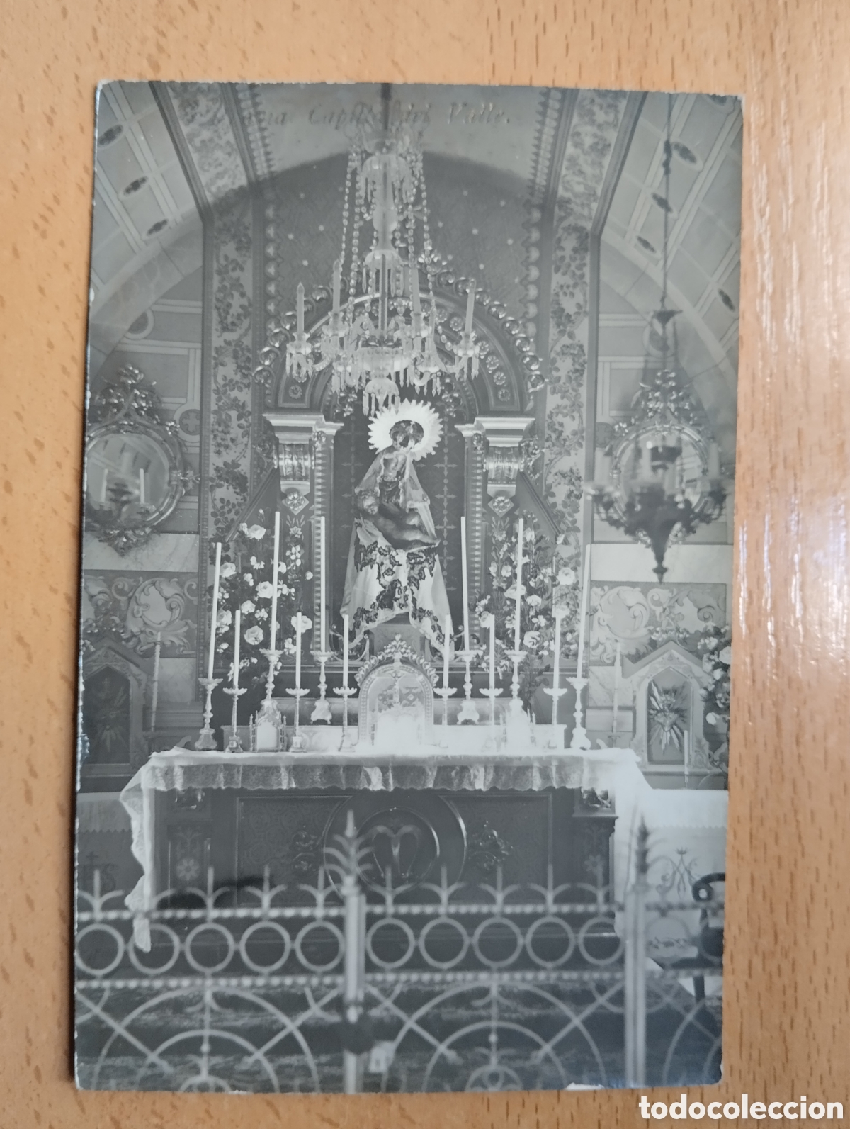 Postales: POSTAL FOTOGRAFICA. PRAVIA ASTURIAS CAPILLA DEL VALLE. VIRGEN