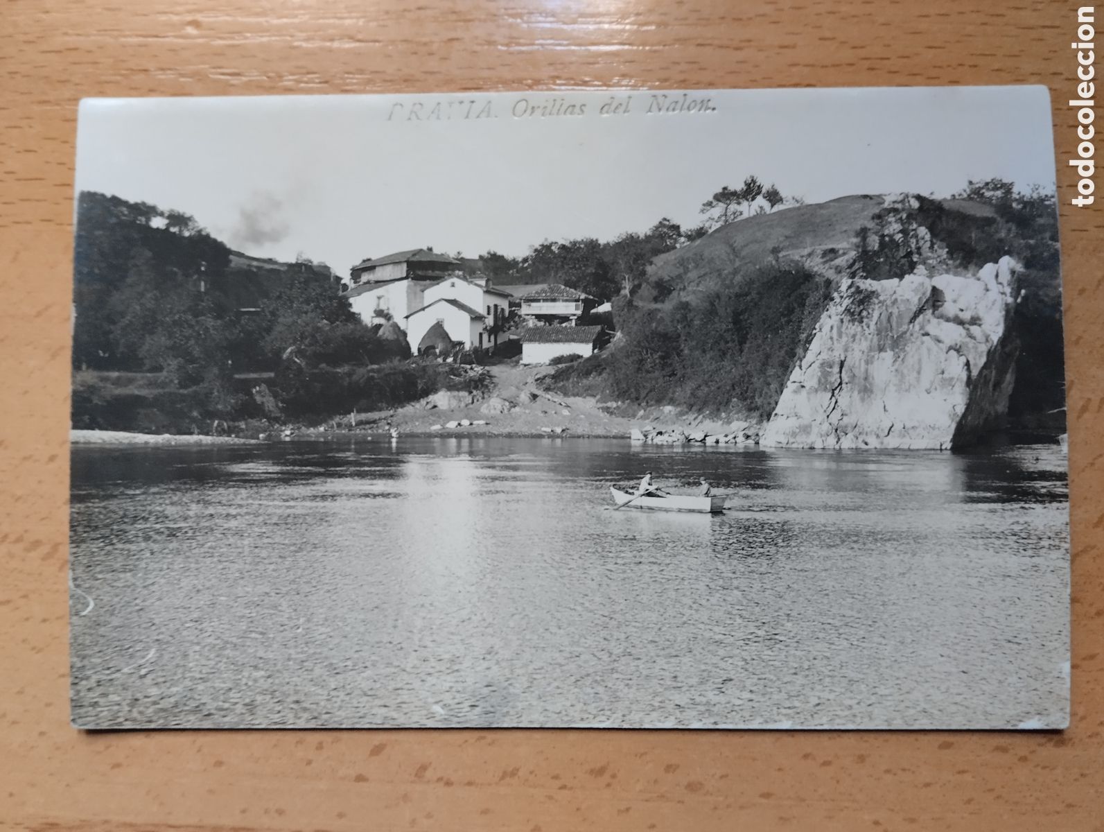 Postales: POSTAL FOTOGRAFICA. PRAVIA ASTURIAS ORILLAS DEL NALON.