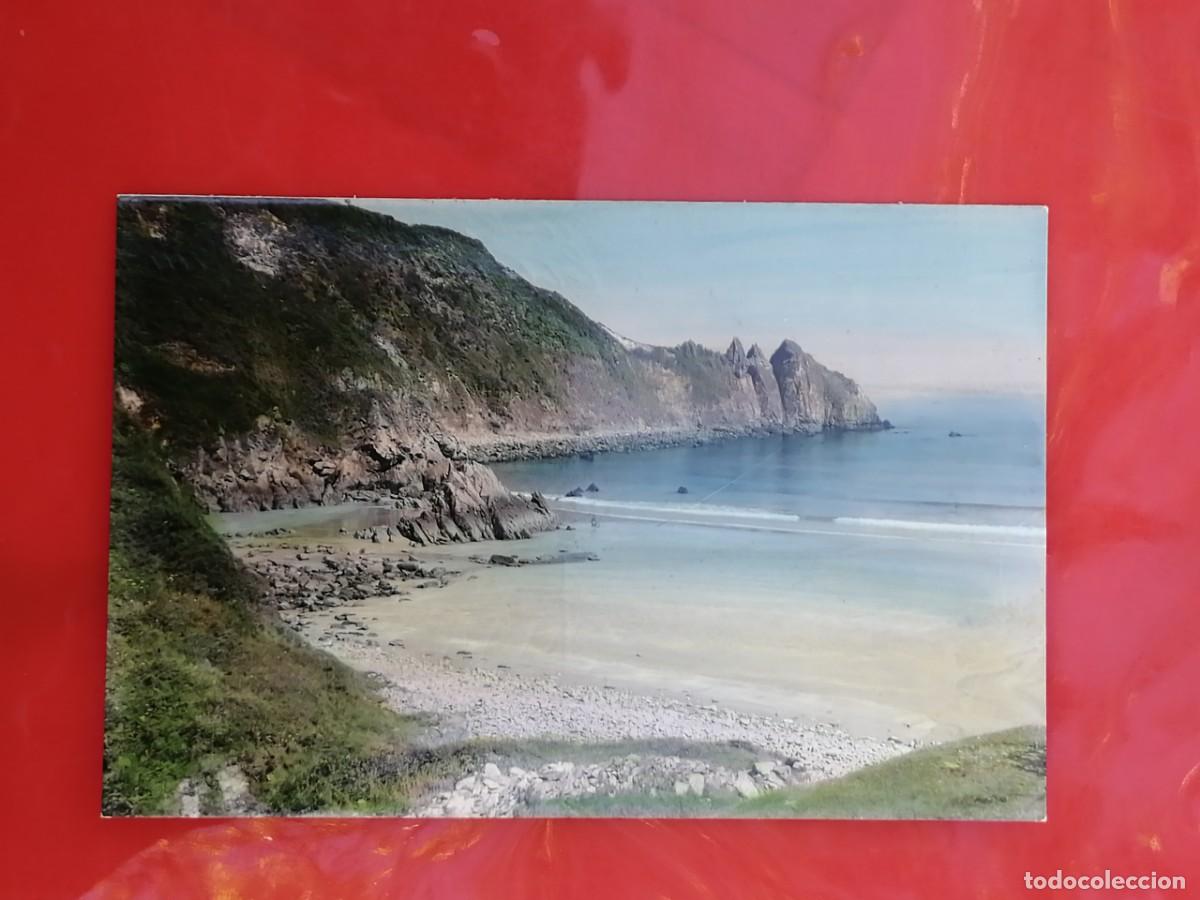 Postales: POSTAL 18488 ESCRITA 1963-FOTO PIRE PLAYA DE CAMPOFRIO AGUILAR MUROS DE NALON ASTURIES