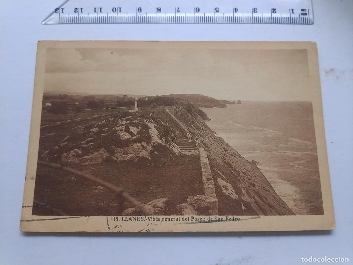 Postales: Llanes, escrita en 1945, postal antigua