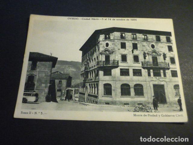 Postales: OVIEDO CIUDAD MARTIR TARJETA REVOLUCION OCTUBRE 1934 12,5 X 17,5 CM